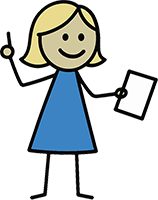 Illustration of a teacher